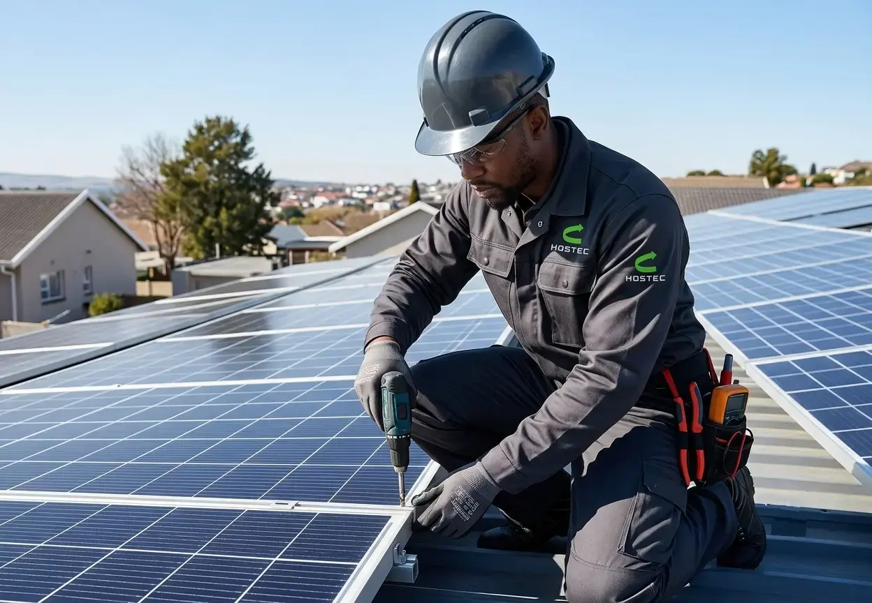 Electrecista em paineis solares